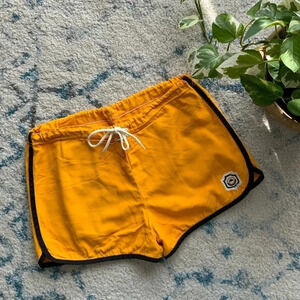 Vintage athletic shorts | youth small | orange | school sports | made  in Canada